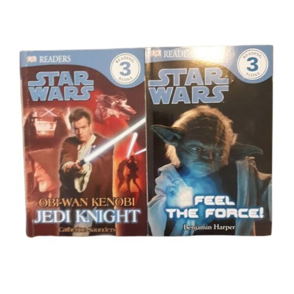 Star Wars DK Readers Level‎ 3 Books: Jedi Knight & Feel The Force Book Lot of 2
